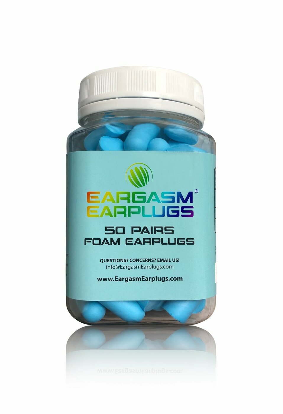 EARGASM - FOAM EARPLUGS - 100 COUNT (50 PAIRS)