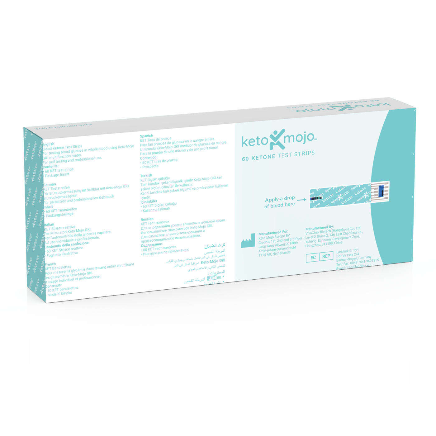 Keto-Mojo Ketone test strips