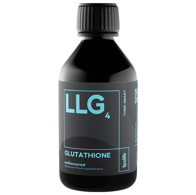 LIPOLIFE - LLG4 - LIPOSOMAL GLUTATHIONE - 450MG PER 5ML - 250ML - UNFLAVOURED