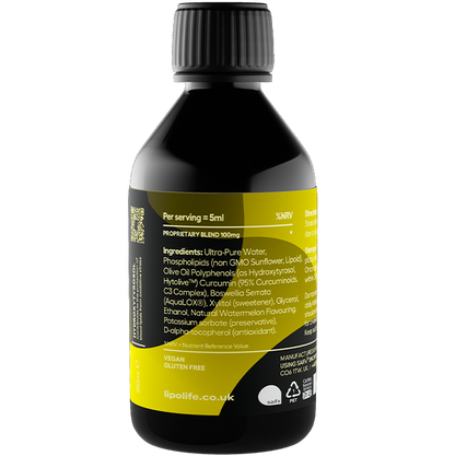 LIPO LIFE - LLT2 BOSWELLIA, CURCUMIN AND HYDROXYTYROSOL