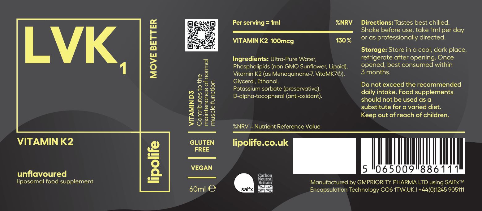 LIPO LIFE - LVK1 VITAMIN K2