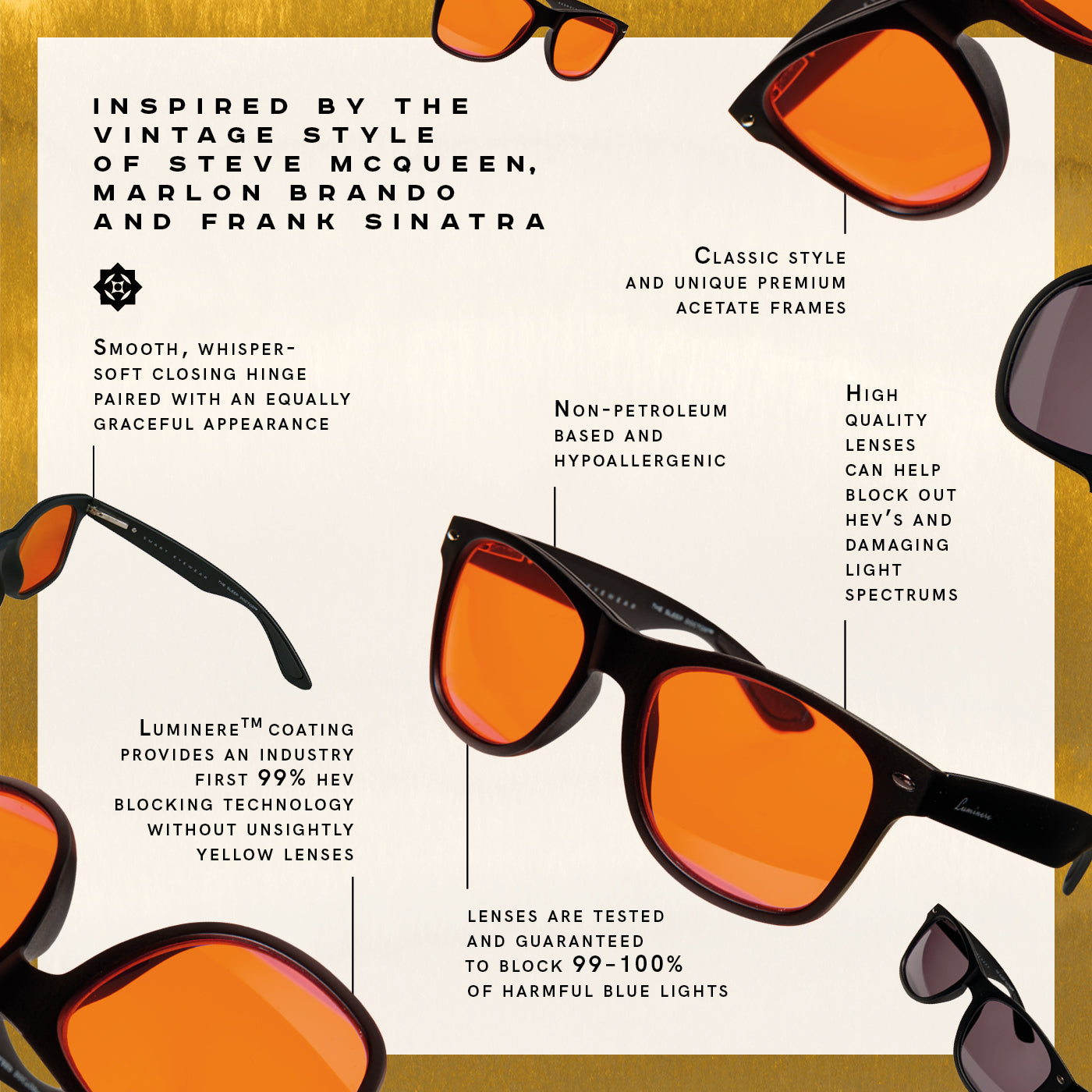 LUMINERE BLUE LIGHT BLOCKING GLASSES - DR MICHAEL BREUS