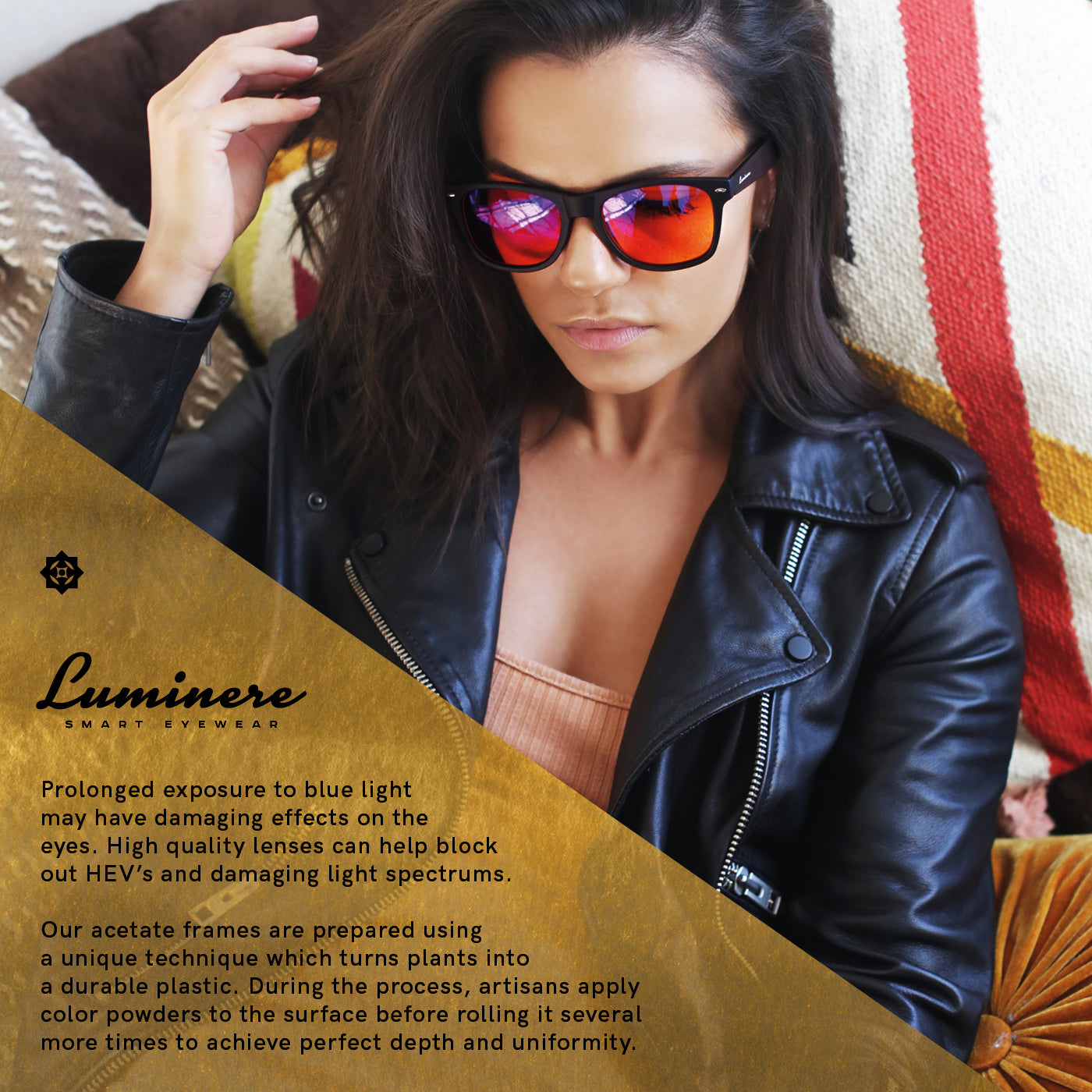 LUMINERE BLUE LIGHT BLOCKING GLASSES - DR MICHAEL BREUS