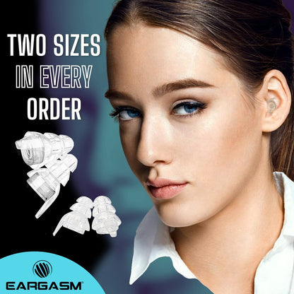 EARGASM HIGH FIDELITY EARPLUGS - SMALLER EARS OR STANDARD SIZE - TRANSPARENT EDITION