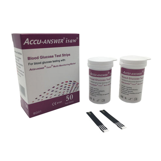 ACCU-ANSWER® ISAW® BLOOD GLUCOSE TEST STRIPS (50)