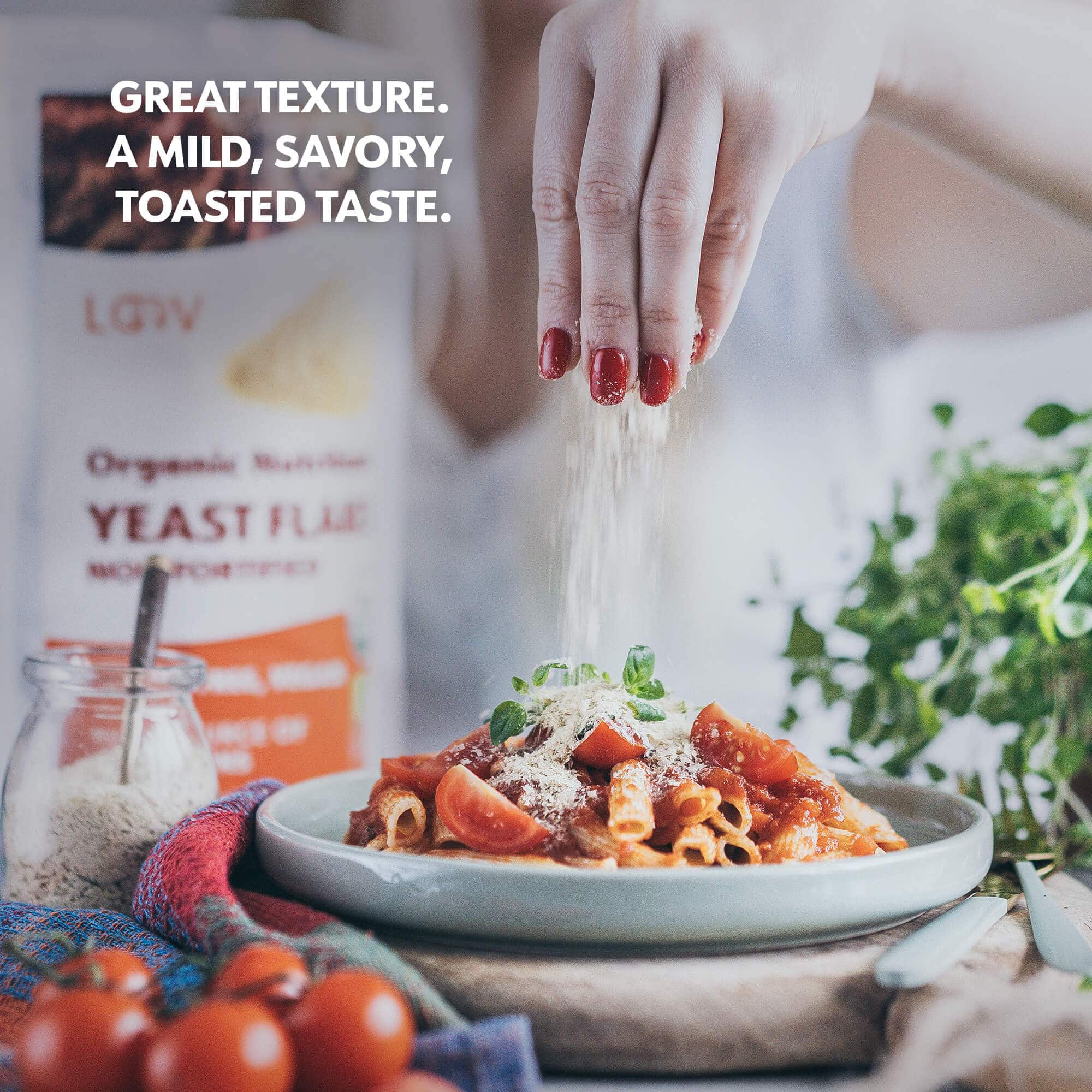 LOOV - ORGANIC NON-FORTIFIED NUTRITIONAL YEAST FLAKES - 227 GRAMS