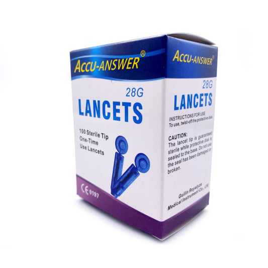 ACCU-ANSWER® - LANCETS (28G) - BOX OF 100 OR 200
